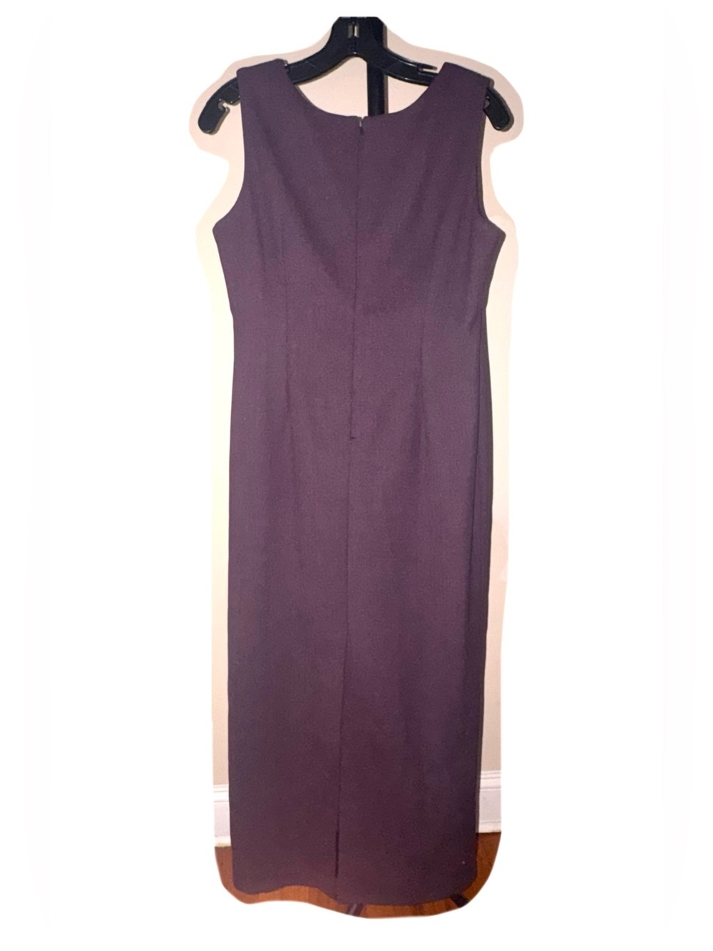 Set of Elegant Plum Dress and Blazer Suit - Picture 7 of 7